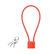 MELIVO Bike Lock,14.96" Bike Lock with Key,Unopening Steel Cable Bicycle Lock Electric Scooter Lock,Red