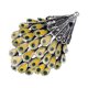 thumbnail image 1 of Broche de aleación con forma de erizo amarillo y gotas de aceite de cristal tachonado, 1 of 7