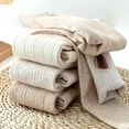 thumbnail image 4 of Medias de punto blancas gruesas de cintura alta para primavera y otoño, prendas de vestir exteriores para mujer, ropa interior de algodón a rayas, 4 of 5