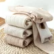 thumbnail image 4 of Medias de punto blancas gruesas de cintura alta para primavera y otoño, prendas de vestir exteriores para mujer, ropa interior de algodón a rayas, 4 of 5