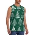 thumbnail image 3 of Salouo Christmas Trees Pattern Men's Sleeveless T Shirts,Men's Regular-Fit Tank Top Sports Shirt for Men Sleeveless Tank Shirt -Small, 3 of 6