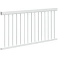 thumbnail image 2 of 36" x 72" Entourage Aluminum Straight Railing Section - White, 2 of 2