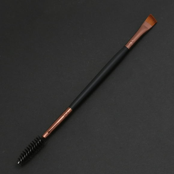 Maquillaje cosmético 2 en un de Cepillo de cejas de doble ángulo + de cejas