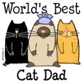 thumbnail image 3 of CafePress - Catproworldbestdadcp Pajamas - Men's Light Loose Fit Cotton Pajama Set, 3 of 7