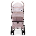thumbnail image 3 of babyGap Classic Stroller - Lightweight Stroller with Recline, Compact Fold & Removable Parent Organizer - Made with Sustainable Materials, Pink Stripes, 3 of 5