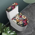 thumbnail image 2 of HELLHERO Stretch Toilet Top Cover Set Soft Universal Elastic Installation Toilet Seat Cover Set Elastic Bottom Indoor Home Dust-Proof U-Shaped, 2 of 7
