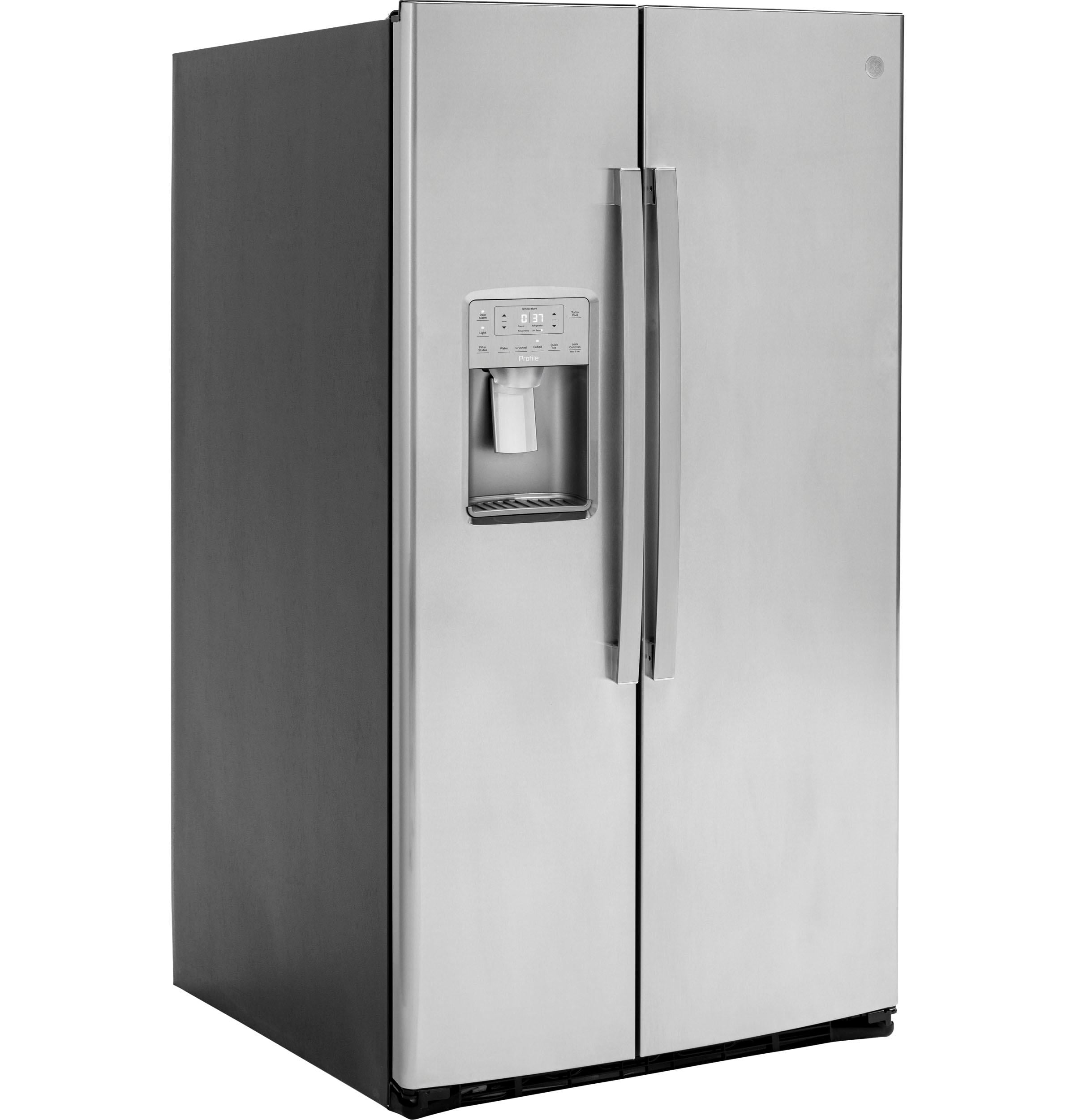 36 Inch Freestanding Side by Side Refrigerator with 25.3 Cu. Ft. Total Capacity
