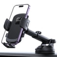 thumbnail image 1 of Soporte de teléfono de coche Lamicall Ultra con succión de 32 kg para iPhone, 1 of 8