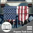 thumbnail image 3 of Yuyamidu American Flag RV Propane Tank Cover, Double 20lb Camper Propane Tank Cover Table with Zipper, Easy to Install RV Accessory for Travel Trailer, 3 of 8