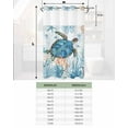 thumbnail image 7 of No Hook Shower Curtains, Turtle Small Shower Curtains with Snap in Liner, Blue Coastal Starfish Ocean Coral Nautical Waterproof Washable Fabric Bathroom Shower Curtain Sets, 36" x 72", 7 of 7