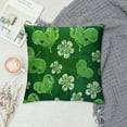 thumbnail image 2 of JEUXUS St Patricks Day Pillow Covers,Green Shamrock Throw Pillow Cover Cushion Cover for Home Farmhouse Couch Sofa Indoor Outdoor Decor, 2 of 5
