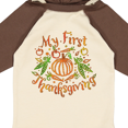 thumbnail image 4 of Inktastic My 1st Thanksgiving Pumpkin Vegetables in Orange and Green Boys or Girls Long Sleeve Baby Bodysuit, 4 of 5