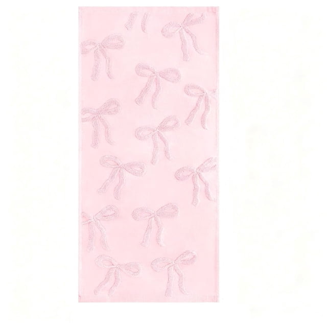 Yhmxh Decoración del baño Toallas de algodón jacquard, toallas de algodón purificado, toallas faciales, toallas con estampados de lazo, toallas de decoración para el hogar, toallas de regalo