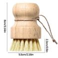 thumbnail image 3 of Cepillo de limpieza de palma, madera natural, sisal, cepillo para lavar platos y ollas, cepillo para descontaminación de cocina, cepillo de madera maciza para fregar ollas, sartenes y platos del, 3 of 3
