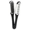 thumbnail image 1 of Cepillo de doble cara para alisar la barba, herramienta profesional para peinar el cabello (negro y blanco), 1 of 14
