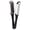 Black White, variant on V-Shape Double Sided Beard Clamp Brush, 9.45 in / 24 cm Hair Straightening Splint Comb with Aluminum Plate & Synthetic Bristles for Men Grooming, Red Black