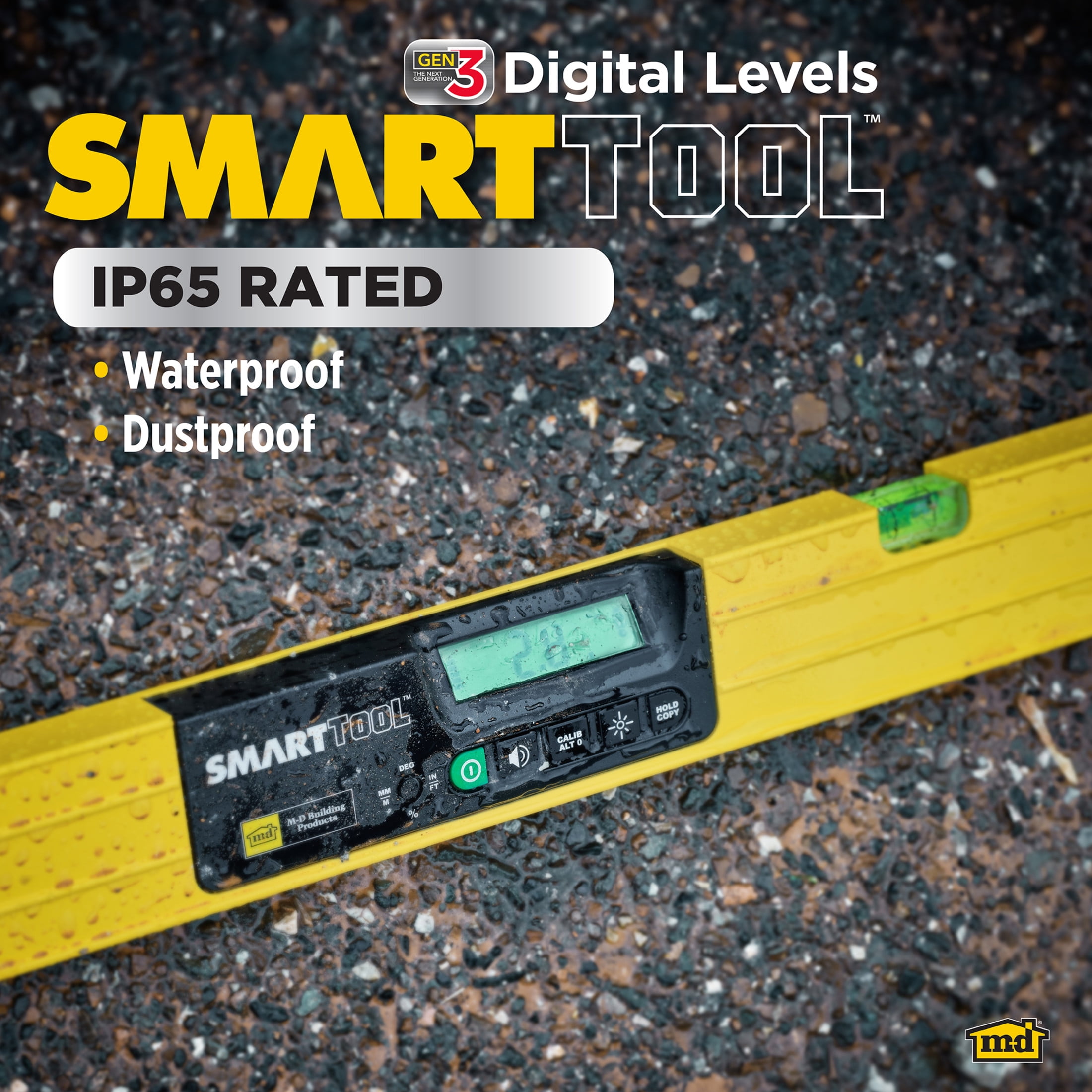 M-D Building Products 92515 23-5/8 in. Gen3 SMARTTOOL® Digital Level with Carry Case