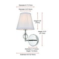 thumbnail image 7 of Living District Bethany 7 inch Wall Sconce in Chrome, 7 of 7