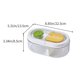 thumbnail image 3 of Fiambrera de microondas para niños y adultos | Contenedor Bento a prueba de fugas con divisor | Plástico libre de BPA | Almacenamiento de frutas para ensaladas | Caja Bento Portátil Sellada |, 3 of 6