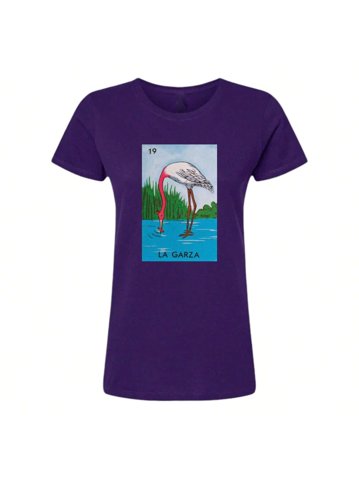 Playera Unisex De La Garza De La Loteria Mexicana Color Morado Talla ...