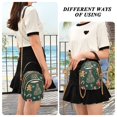 thumbnail image 6 of FORMRS Crossbody Bag for Women Quilted Travel Shoulder Cell Phone Purse with Chain Strap Handbag, Yellow Christmas Gingerbread, 6 of 7