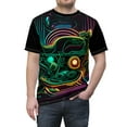 thumbnail image 5 of Retro Glow Rider: 1970's Neon Lights Classic Motorcycle (S-3XL), 5 of 7