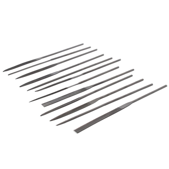 The Beadsmith Mini Needle Files – Metal Hand Files, 10MM, 2 Cut, Made of Steel – 12 Piece Set Includes: Round, Triangle, Knife File, Oval, Flat Blunt, Flat Tapered, Half-Round, and Square Files