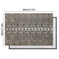 thumbnail image 5 of Geometric Diamond Striped Pattern Summer Placemats Table Placemats Set Of 6-Linen Kitchen Washable Placemats Table Mats 11.8"x17.7" Non-Slip Heat Resistant, 5 of 5