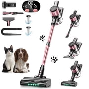 Cocbny Cordless Vacuum Cleaner,55kpa 8 in 1 Lightweight Stick Vacuum for Home Hardwood Floor Carpet Pet Hair, A27, Pink