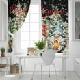 thumbnail image 5 of Fsddascl Black Christmas Blackout Curtains for Bedroom/Living Room, Thermal Insulated Kitchen Curtains, Rustic Winter Gnomes Snowflake Xmas Tree Grommet Darkening Window Treatment Drapes 42"x84"x2, 5 of 6