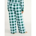 thumbnail image 6 of Joyspun Women's Hacci Knit Buffalo Plaid Sleep Pants, 30.5” Inseam, Sizes XS-3X, 6 of 7