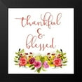 thumbnail image 2 of Kimberly, Allen 15x15 Black Modern Framed Museum Art Print Titled - Thankful and Blessed, 2 of 5