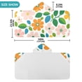 thumbnail image 4 of Yayeee Kids Hooded Towels Toddler Soft Absorbent Beach Bathing Wrap 50" x 23.5", Retro Orange Floral, 4 of 5