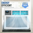 thumbnail image 6 of BEZT 8,000 BTU 115V Window Air Conditioner,Window AC Unit w/Remote&APP Control,4 Mode Fan Speeds,Auto Restart,White, 6 of 8