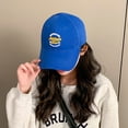 thumbnail image 3 of Gorra de béisbol con bordado de letras para Hombre y mujer, sombrero ajustable de gran tamaño, 62cm, 3 of 4