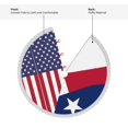 thumbnail image 4 of Christmas Tree Skirt America Texas Flag Xmas Tree Skirt with Tassels Christmas Holiday Decoration 30", 4 of 6