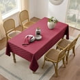 thumbnail image 2 of shiyou-Christmas Red Table Cloths Rectangular 60 x 144 Inch (12-14 Seats), Waterproof Decorative Washable Damask Tablecloth Cover for Dining Kitchen Buffet Table, Wedding Outdoor Party, 2 of 4
