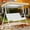 Beige, variant on 75.2×47.2×9.1in Polyester Swing Canopy Replacement, UV-Resistant Patio Swing Top Cover for Outdoor Garden,Black