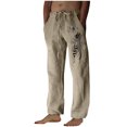 thumbnail image 2 of WXLWZYWL Pants for Men Relaxed Fit Big and Tall Men's Sweatpants Jogging Pants Athletic Bottoms with Elastic Waist and Adjustable Drawstring, 2 of 4