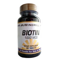 Biotin 1000 mcg Compléments alimentaires Comprimés Par moulin à vent - 60 Ea