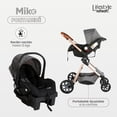 thumbnail image 5 of | Carriola para MIKE Gris | Carreola con Portabebé - Carriola de Viaje Plegable - Carrito para Travel System con Asiento Reversible | Cosas para s Recien Nacidos hasta 15 kg, 5 of 5