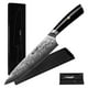 thumbnail image 1 of Cuchillo de chef Hecef cuchillo de cocina japonés de acero Damasco de 8 pulgadas cuchillo profesional extra afilado VG10, 1 of 10