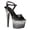 SILVER, variant on 709-CARI Women's 7" Heel Peep Toe Ankle Strap Shiny Glitter Sandals