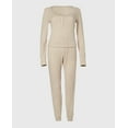 thumbnail image 1 of PJ Set with LS Logo Patch in Cozy Light Oatmeal, 1 of 3