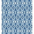thumbnail image 3 of Ambesonne Dark Blue Duvet Cover Set, Ikat Motif Ethnic, 2-Calking, Dark Blue and White, 3 of 7