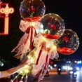 thumbnail image 3 of Shop Clearance! LED Luminous Balloon Rose Bouquet Transparent Bobo Ball Rose Valentines Day Gift Birthday Party Wedding Decoration Balloons, 3 of 6
