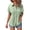 Light Green, variant on Womens Short Sleeve Shirts Ladies' Fashion Casual Solid Color Button Shirt Summer Tops L