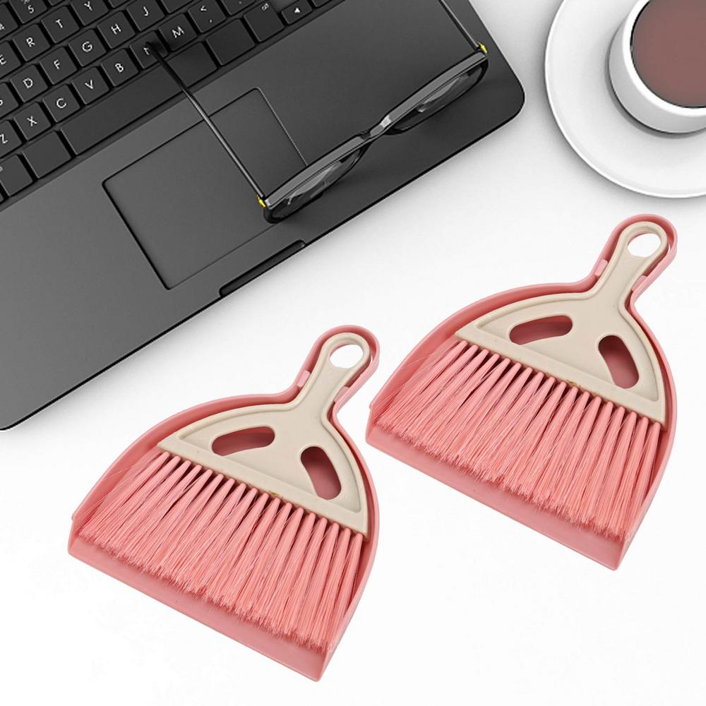 Small Dustpan and Brush Set Mini Hand Broom with Dustpan Combo Set Small Dust Pans with