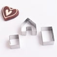 thumbnail image 4 of 1Pcs Christmas House Cookie Cutter Set, Mini Ginger House Stainless Steel Cookie Cutter, Chocolate Little House Biscuit Mold, DIY Baking Decorating Tools,Rectangular Style # 1, 4 of 8