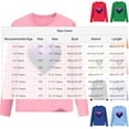 thumbnail image 3 of Lorytime Valentine Sweatshirts for Girls Without Hoodie Long Sleeve Tops Heart Valentine's Day Pullover Holiday Outerwear, 3 of 6